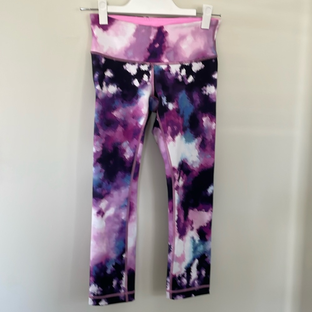 Lululemon Athletica Purple Tie-Dye Leggings